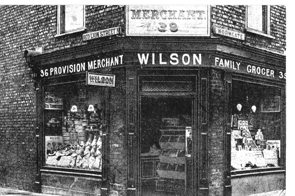 an image of Wilsons shop that used to be in Boston