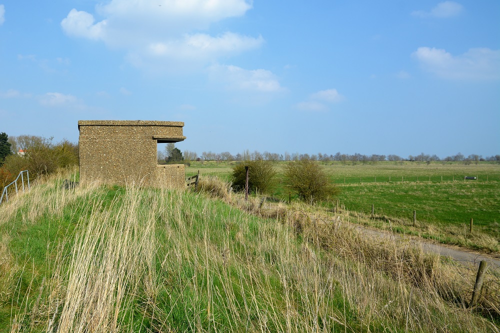 an image of the World War 2 sea bank defences in Freiston