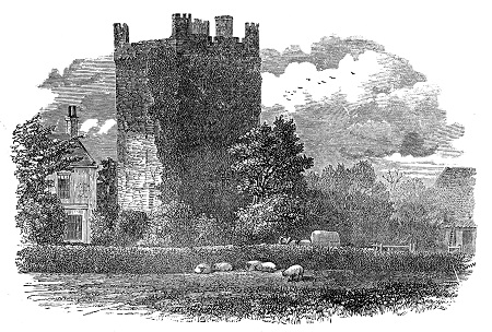 an image of rochford tower, painted at the time of the crusade
